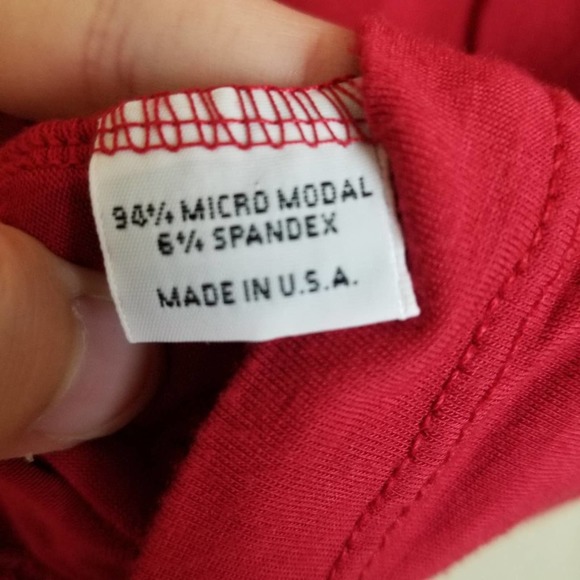 Bryn Walker bright red longsleeve turtleneck M - Picture 5 of 7